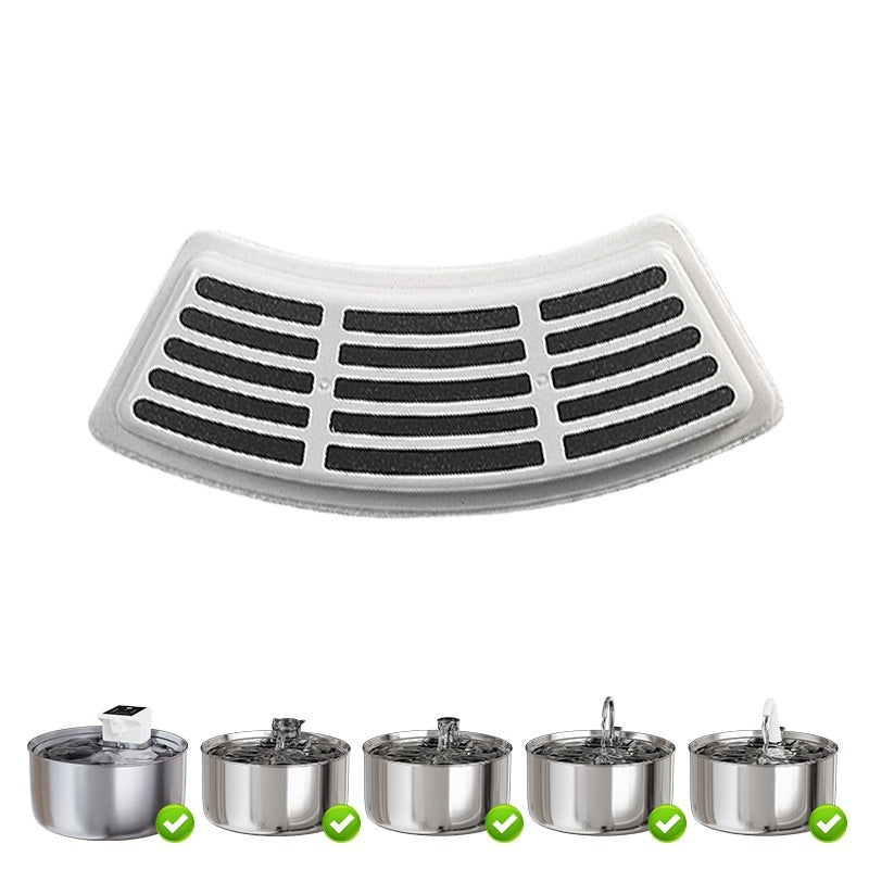 HKM-6841789 Pet Water Dispenser Filter Elements - Compatible with Multiple Models, Includes Activated Carbon and Hair Cotton