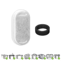 HKM-6841789 Pet Water Dispenser Filter Elements - Compatible with Multiple Models, Includes Activated Carbon and Hair Cotton