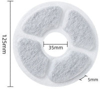 HKM-6841789 Pet Water Dispenser Filter Elements - Compatible with Multiple Models, Includes Activated Carbon and Hair Cotton