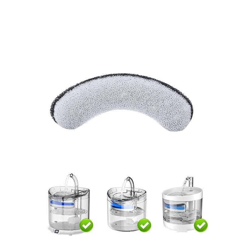 HKM-6841789 Pet Water Dispenser Filter Elements - Compatible with Multiple Models, Includes Activated Carbon and Hair Cotton