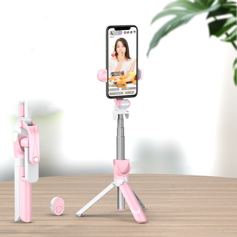 HKM-684179 Aluminum Alloy Selfie Stick for Mobile Phones with Live Support