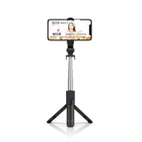HKM-684179 Aluminum Alloy Selfie Stick for Mobile Phones with Live Support