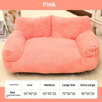 HKM-6842045 Plush Rabbit Fur Sofa Nest Pet Bed for Dogs in Various Colors and Sizes
