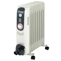 HKM-684243 Portable Mini Oil-Filled Heater with Adjustable Thermostat and Safety Features for Indoor Use