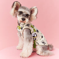 HKM-6842557 Chinese Style Teddy Schnauzer Bichon Sleeveless Vest with Pendant for Pets