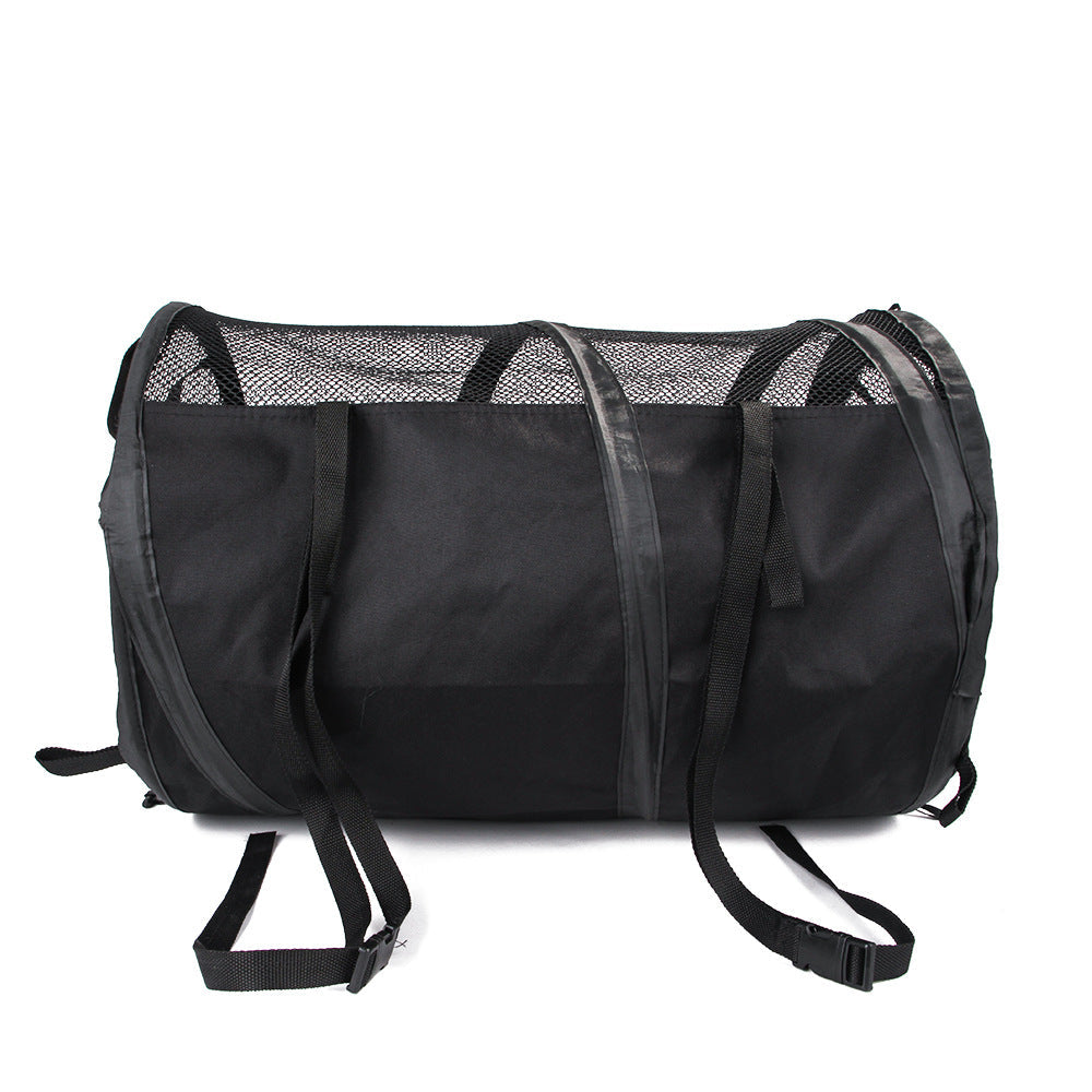 HKM-6842813 Foldable Automotive Backseat Pet Pad Tent - Medium & Soft Oxford Cloth, Black & Gray, Multi-size Options
