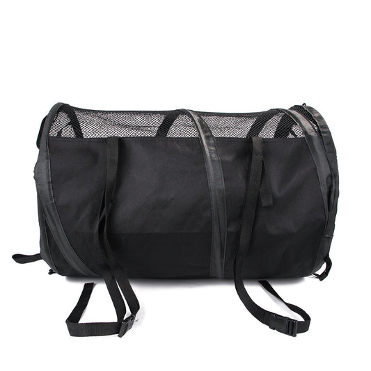 HKM-6842813 Foldable Automotive Backseat Pet Pad Tent - Medium & Soft Oxford Cloth, Black & Gray, Multi-size Options
