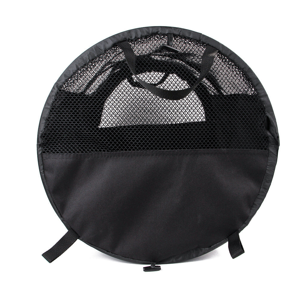 HKM-6842813 Foldable Automotive Backseat Pet Pad Tent - Medium & Soft Oxford Cloth, Black & Gray, Multi-size Options