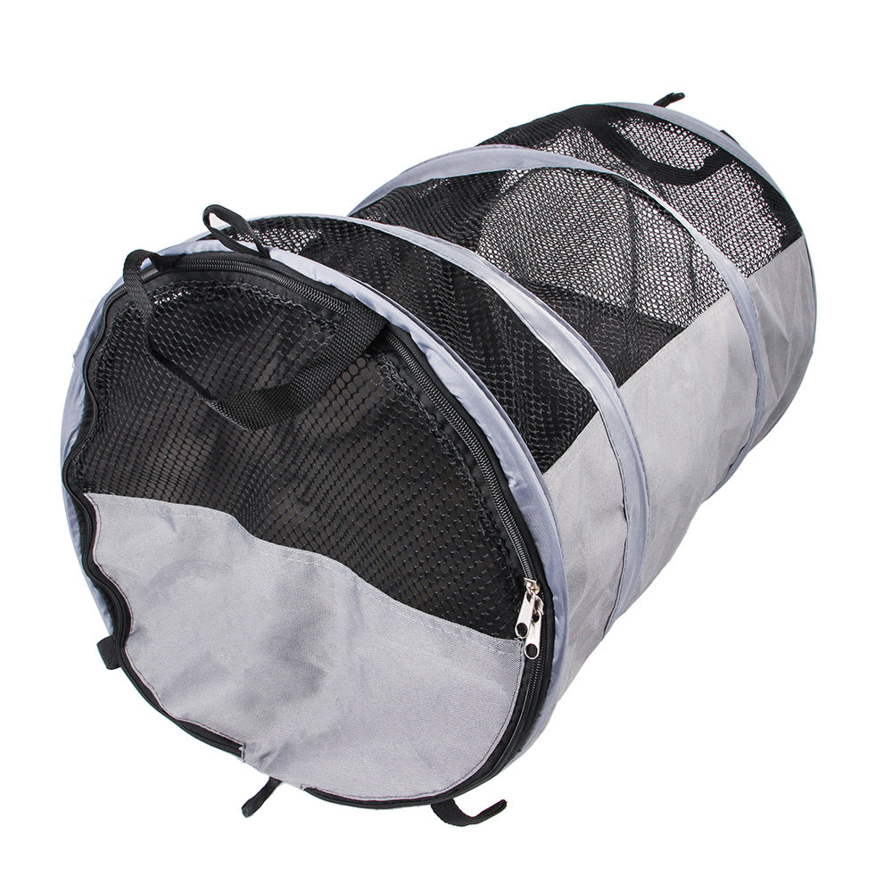 HKM-6842813 Foldable Automotive Backseat Pet Pad Tent - Medium & Soft Oxford Cloth, Black & Gray, Multi-size Options