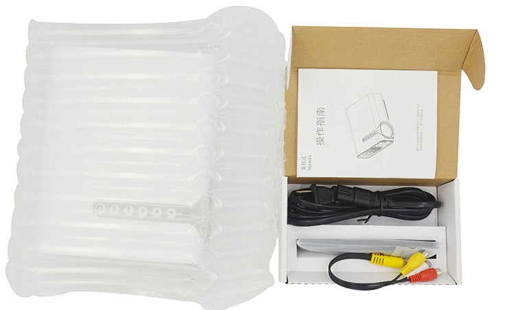 HKM-684307 Portable Mini HD 1080P Projector for Home Entertainment with Multi-Function Connectivity