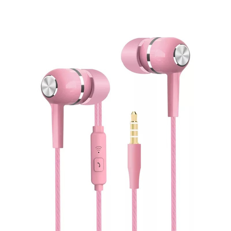 HKM-684371 Universal Wired Headset for Android, iOS, and Windows Phones - Stylish and Cute Design