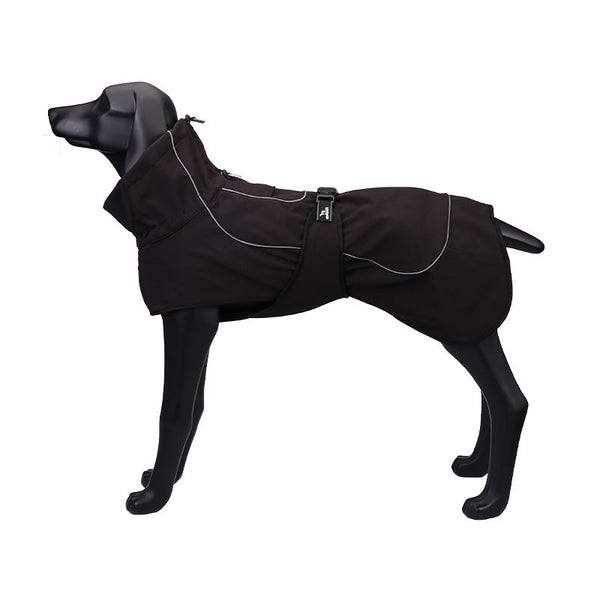 HKM-6844349 Warm Raincoat for Large and Medium Dogs - Four-Sided Stretch Composite Fabric, Outdoor Use