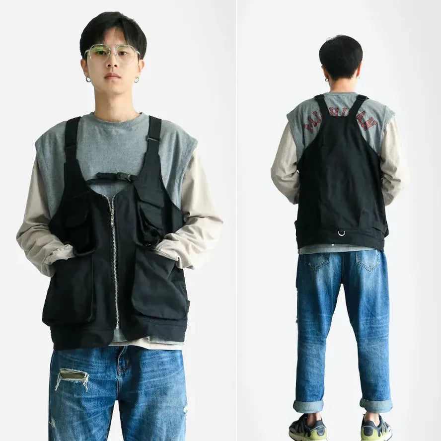 HKM-684499 Multifunctional Outdoor Apron Vest for Camping, Fishing, Gardening, and More