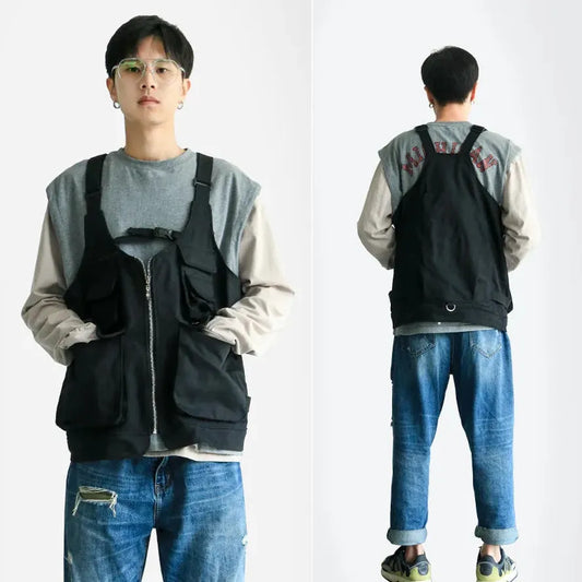 HKM-684499 Multifunctional Outdoor Apron Vest for Camping, Fishing, Gardening, and More