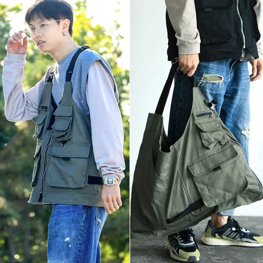 HKM-684499 Multifunctional Outdoor Apron Vest for Camping, Fishing, Gardening, and More