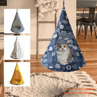 HKM-6845373 Cotton Cat Bed Nest with Hanging Design – Available in Various Cute Patterns and Sizes
