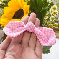 HKM-6846141 Yellow Plaid Sunflower Bee Skirt for Cats with Matching Hairpin, Casual Style