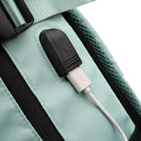 HKM-684691 Lightweight Waterproof Laptop Backpack with USB Charging and Dry Wet Separation Compartments