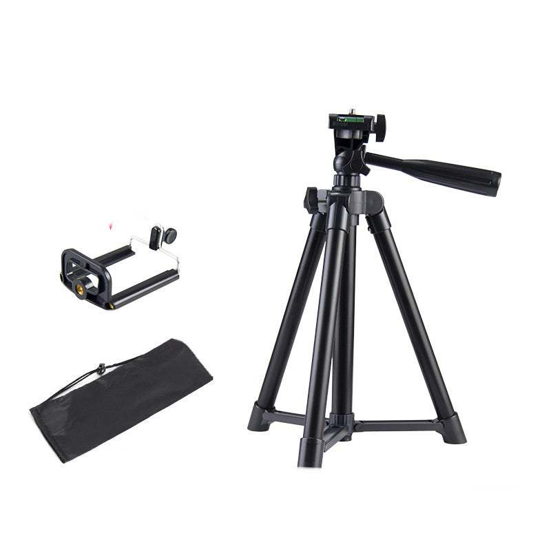 HKM-684691 Versatile Adjustable Tripod with U-Shaped Clip for Mobile Phone Live Support - Multiple Heights Available