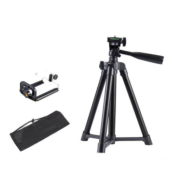 HKM-684691 Versatile Adjustable Tripod with U-Shaped Clip for Mobile Phone Live Support - Multiple Heights Available