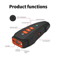 HKM-6847037 Rechargeable Dog Bark Prevention Ultrasound Stopper - Plastic, Black/Orange or Dark Gray