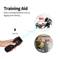HKM-6847037 Rechargeable Dog Bark Prevention Ultrasound Stopper - Plastic, Black/Orange or Dark Gray