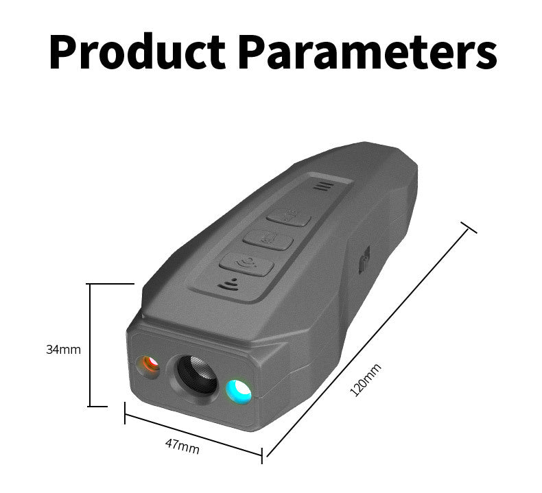 HKM-6847037 Rechargeable Dog Bark Prevention Ultrasound Stopper - Plastic, Black/Orange or Dark Gray