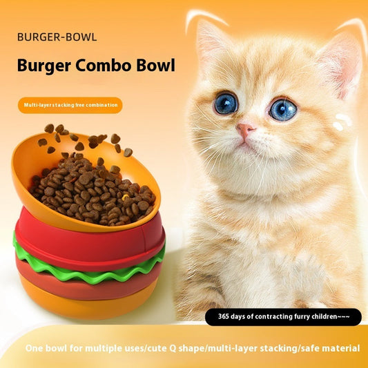 HKM-6847549 Multi-Color 5-in-1 Dog Bowl for Slow Feeding with Anti-Choke Design and Non-Slip Base