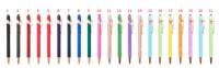 HKM-684755 Rose Gold Soft Touch Ballpoint Stylus Pen with Touch Screen Compatibility