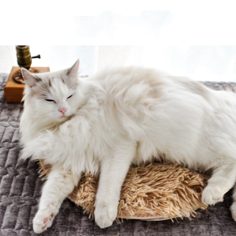 HKM-6847805 Waterproof Electric Blanket for Pets - 28.5¡ãC Constant Temperature, Plush Fabric, USB Powered, 40cm Diameter