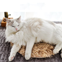 HKM-6847805 Waterproof Electric Blanket for Pets - 28.5¡ãC Constant Temperature, Plush Fabric, USB Powered, 40cm Diameter
