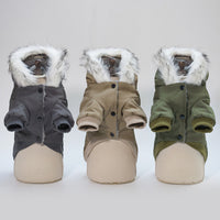 HKM-6847933 Military-Inspired Cotton Coat for Pets