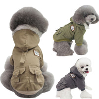 HKM-6847933 Military-Inspired Cotton Coat for Pets