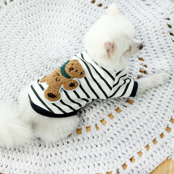 HKM-6848829 Cozy Teddy Bear Sweater for Small Dogs - Perfect for Autumn and Winter