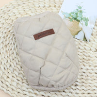 HKM-6849341 Cozy Dark Blue and Beige Plaid Polar Fleece Pet Vest for Small to Large Dogs