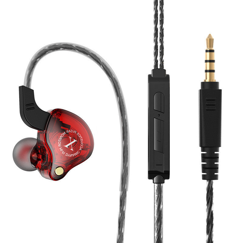 HKM-684947 X2 In-Ear Wired Headphones with Microphone and Subwoofer for Mobile Devices