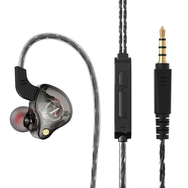 HKM-684947 X2 In-Ear Wired Headphones with Microphone and Subwoofer for Mobile Devices