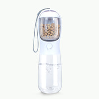 HKM-6849597 Portable Pet Water Cup with Detachable Design for Dogs and Cats, 550ML Capacity, Milk White, Cherry Blossom, Turquoise