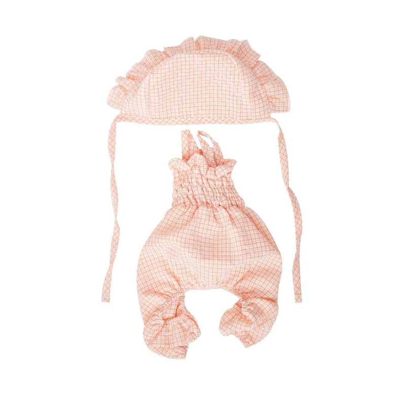 HKM-6851133 Orange Pet Jumpsuit with Hat for Summer Outdoor Adventures - Stylish Outfit for Puppies, Cats, Yorkies, and Chihuahuas