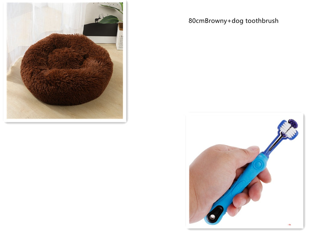 HKM-6851389 Pet Dental Care Plush Toothbrush for Dogs and Cats - Cleaning Supplies for Bad Breath and Tartar Removal