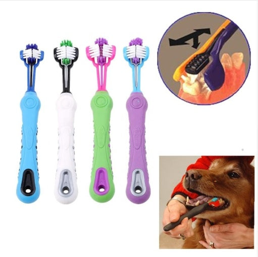 HKM-6851389 Pet Dental Care Plush Toothbrush for Dogs and Cats - Cleaning Supplies for Bad Breath and Tartar Removal