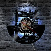 HKM-685139 Vinyl Record Wall Clock – Retro Home Decor for Music Lovers