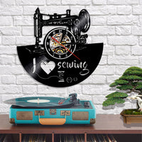 HKM-685139 Vinyl Record Wall Clock – Retro Home Decor for Music Lovers
