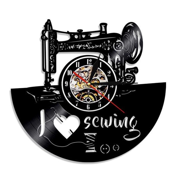 HKM-685139 Vinyl Record Wall Clock – Retro Home Decor for Music Lovers