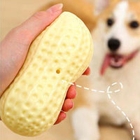 HKM-6852157 Peanut-Shaped Dog Chew Toy for Teeth Cleaning and Interactive Play