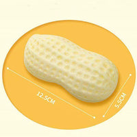 HKM-6852157 Peanut-Shaped Dog Chew Toy for Teeth Cleaning and Interactive Play