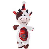 HKM-6854333 Interactive Plush Pet Toy for Dogs - Teeth Resistant, Lion, Cow, Elk & Old Man Designs, 24x10cm