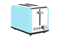 HKM-685523 Stainless Steel Wide Slot 2-Slice Electric Bread Toaster with Even Toasting and Adjustable Settings