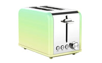 HKM-685523 Stainless Steel Wide Slot 2-Slice Electric Bread Toaster with Even Toasting and Adjustable Settings