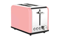 HKM-685523 Stainless Steel Wide Slot 2-Slice Electric Bread Toaster with Even Toasting and Adjustable Settings